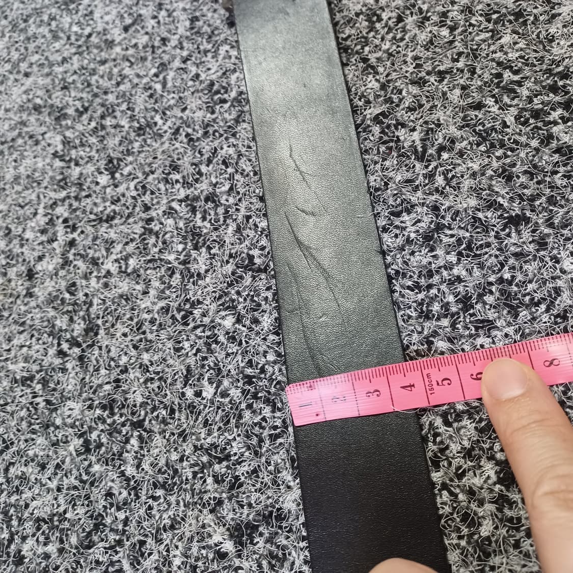 빈티지 가죽 벨트 블랙 상품이미지5