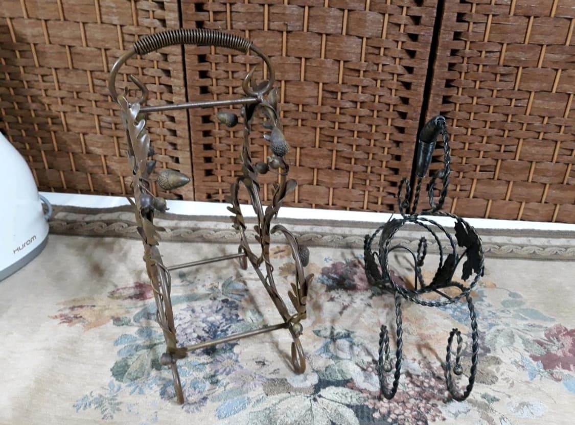 서양엔틱~고급 철재장식 진품 와인렉 와인걸이 거치대 진열대 주방인테리어 상품이미지2