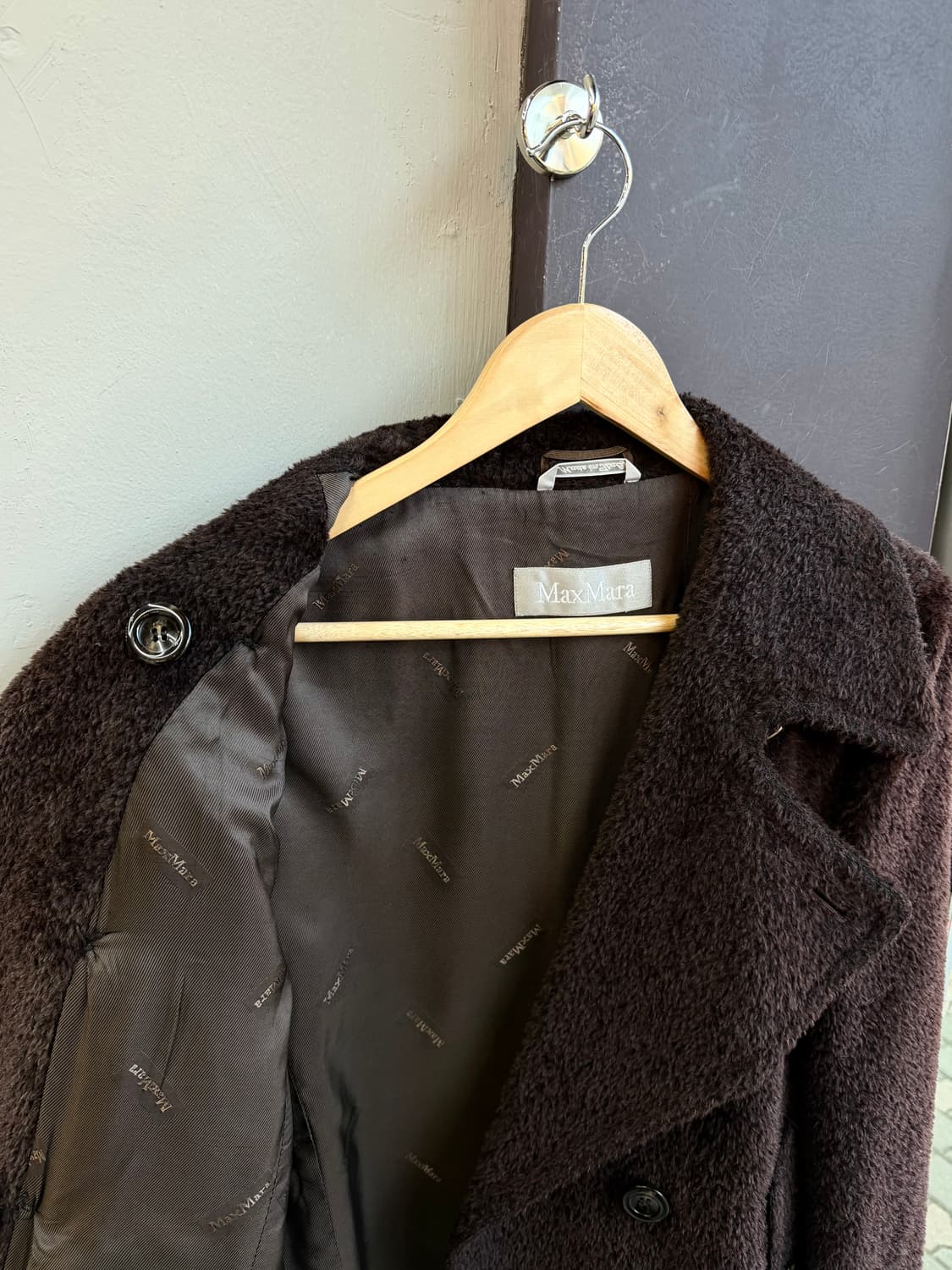 IT44/ 막스마라 알파카 블렌딩 더블 코트 상품이미지6