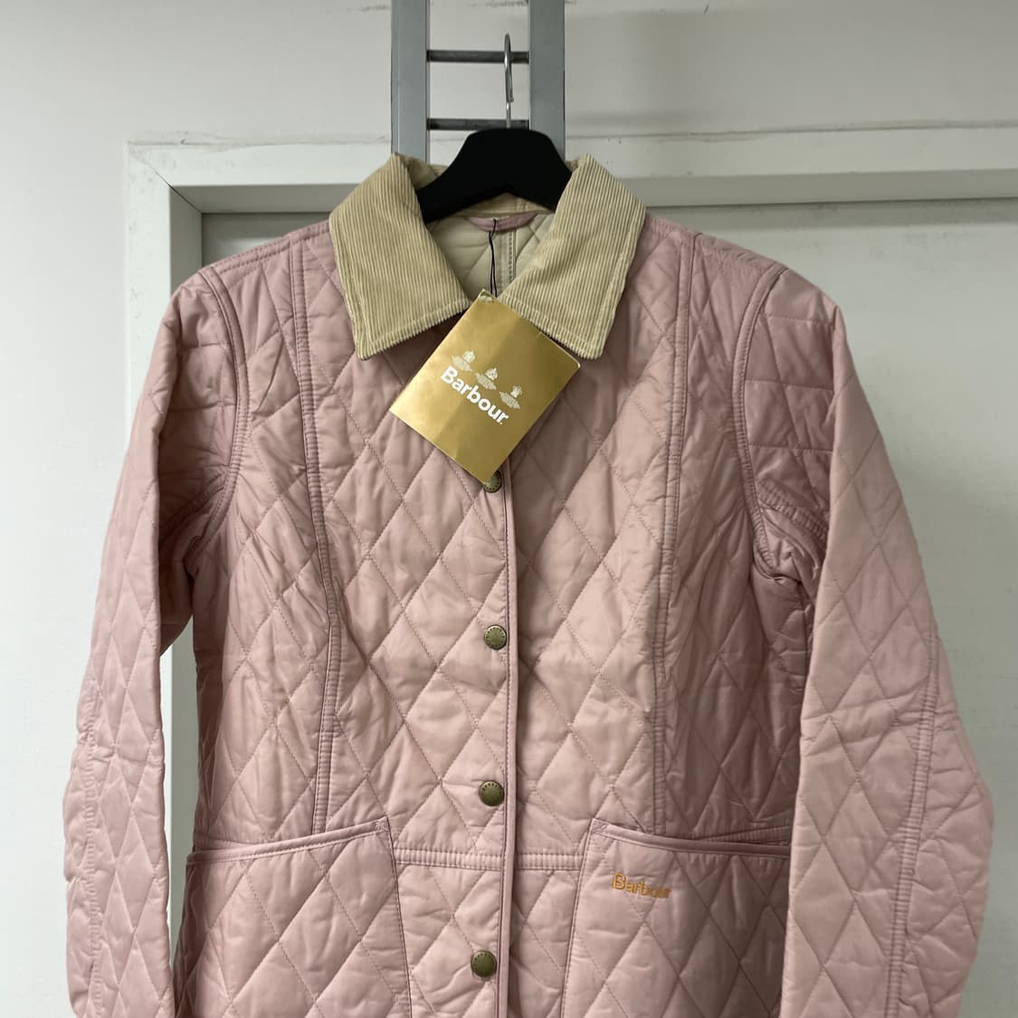 바버 퀄팅 자켓 핑크 새상품 34(W) 상품이미지2