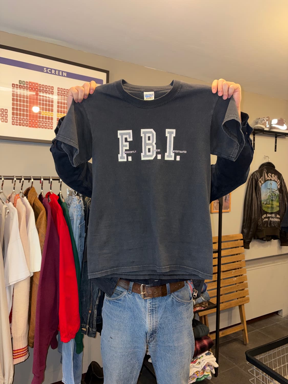 90-00’s FBI parody culture T-shirt 상품이미지4
