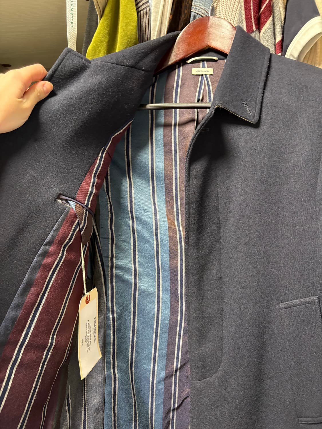 톰브라운 네이비 울 코트 0 사이즈 상품이미지3