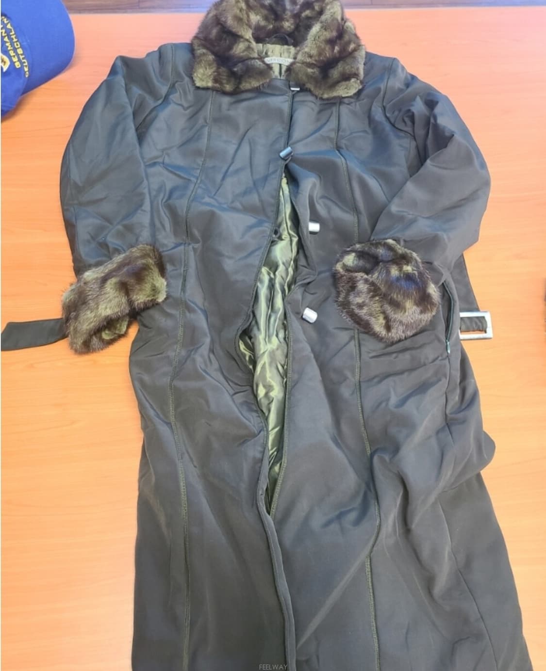 이탈리아 수입 VISCONP(정품)럭셔리한 아름다윰 롱패딩 천연밍크배색  상품이미지1