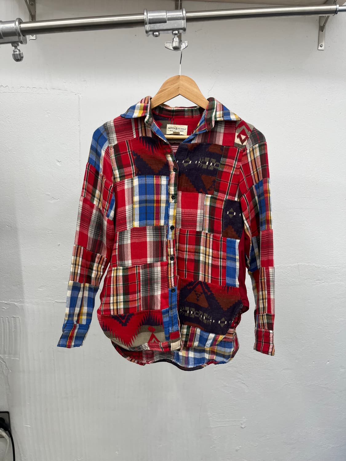 ~66)DENIM & SUPPLY PATCH WORK 셔츠 상품이미지1