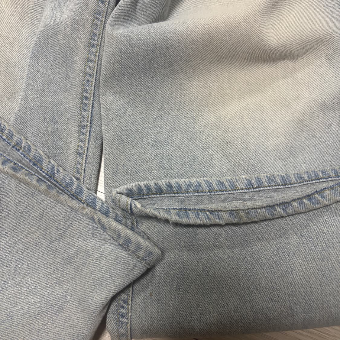 페일제이드 로우라이즈 와이드 데님 빈티지 애쉬 S 상품이미지8