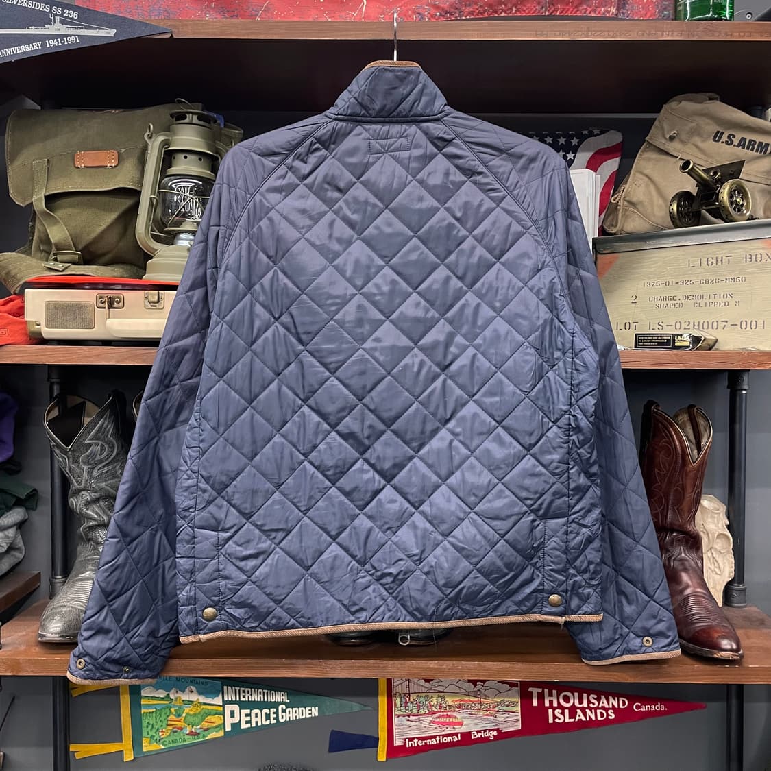 폴로 랄프로렌 신형 라벨 집업 누빔 깔깔이 퀼팅 자켓 컨트리 상품이미지2