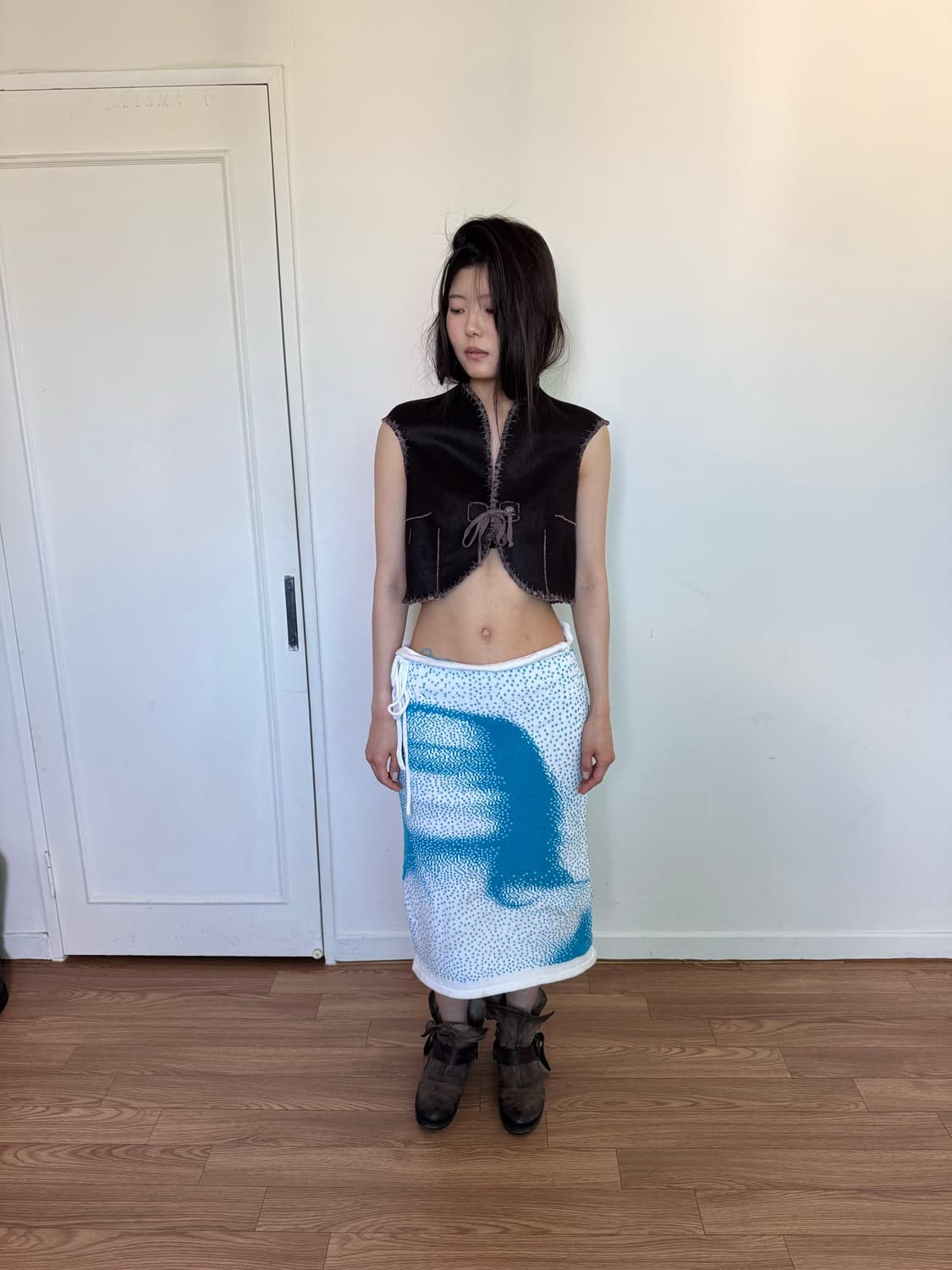 Cop Copine 스웨이드 베스트 상품이미지4