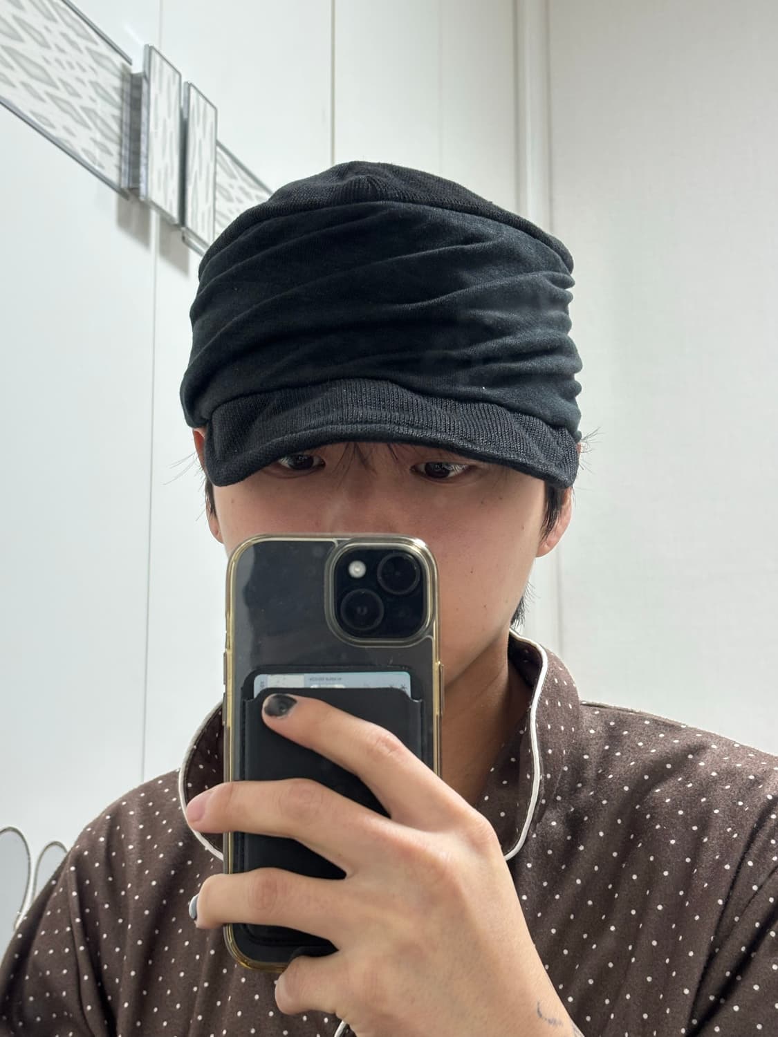 Ca4la 드레이프 와이어 니트 캡 상품이미지2