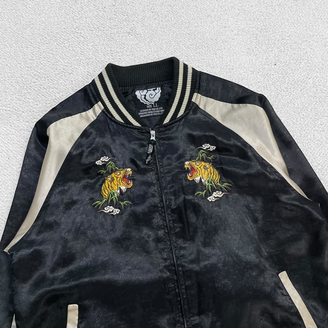 Jpn vintage 재페니즈 빈티지 죽호 스카잔 자켓 블랙 상품이미지3