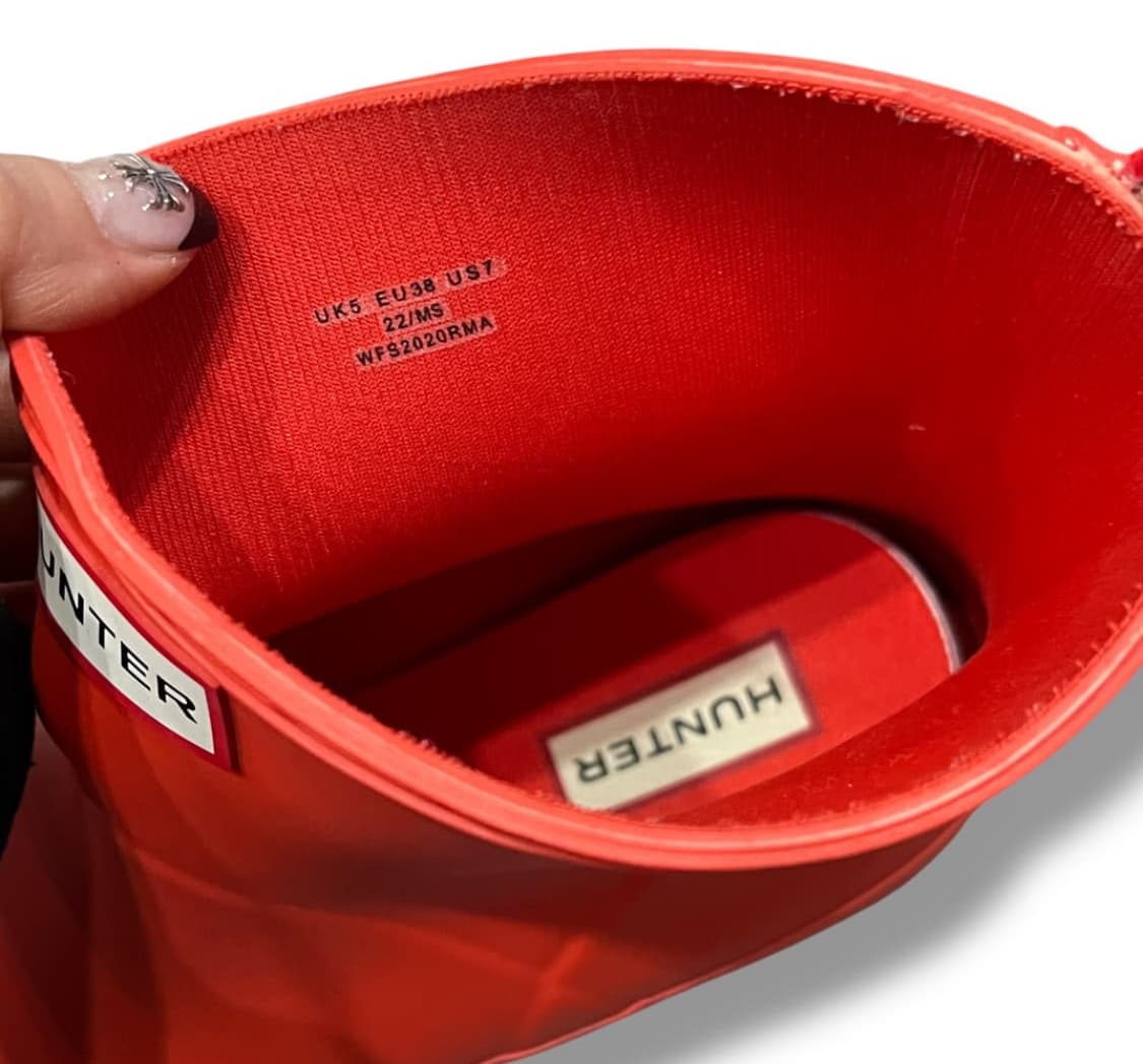 헌터 레인부츠 레드 uk5 240  상품이미지5