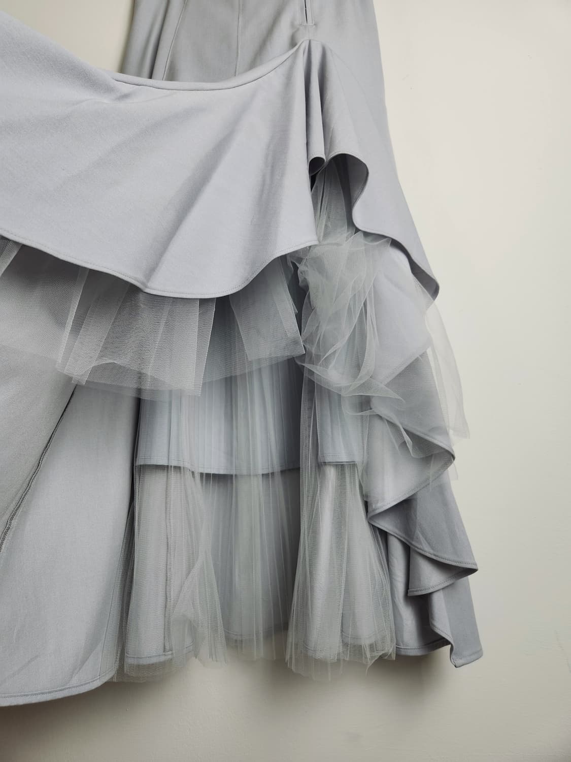 프릴 샤 롱 스커트 상품이미지6