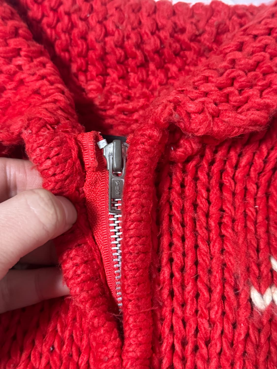 빈티지 스키 패턴 니트집업 코위찬 스타일 상품이미지5