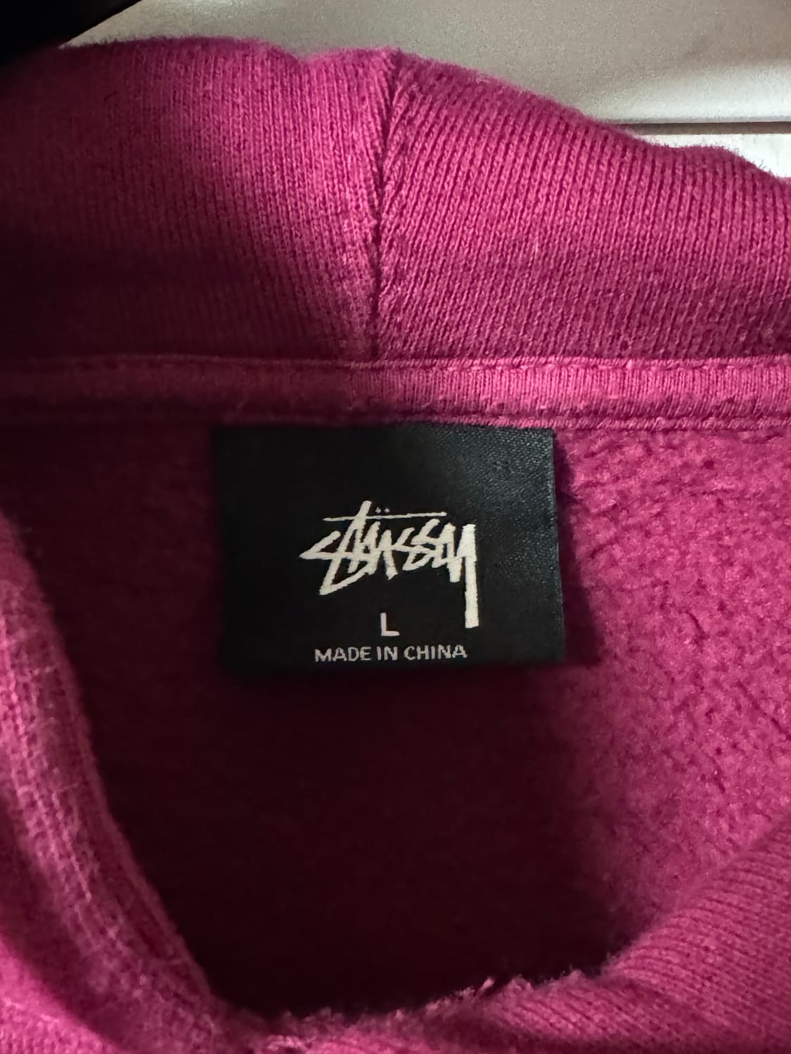 스투시 호놀롤루 스탁 후드 버건디 L 상품이미지3