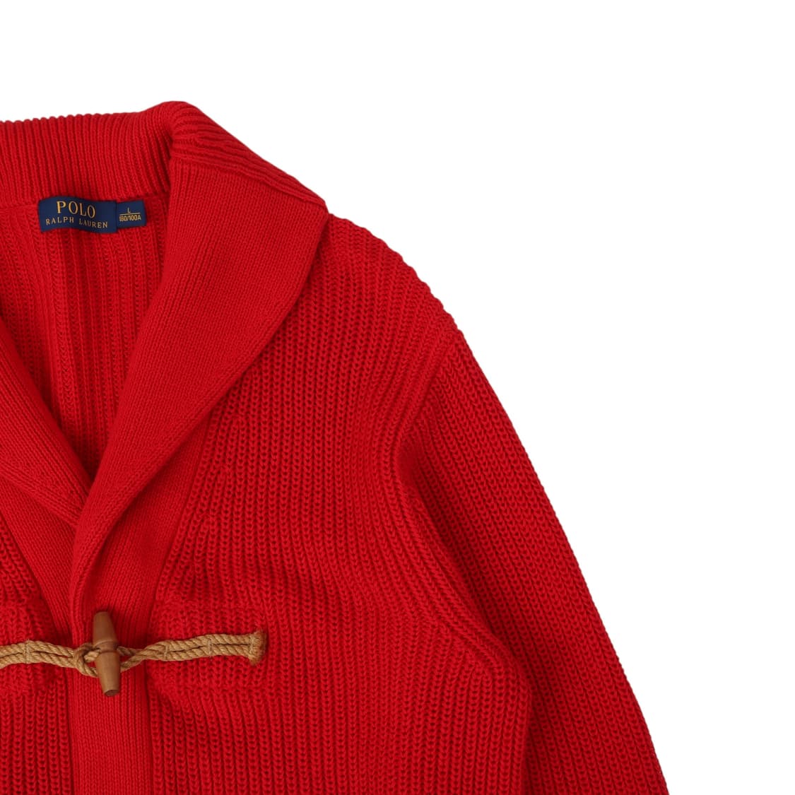 폴로 랄프로렌 레드 더플 가디건 상품이미지3