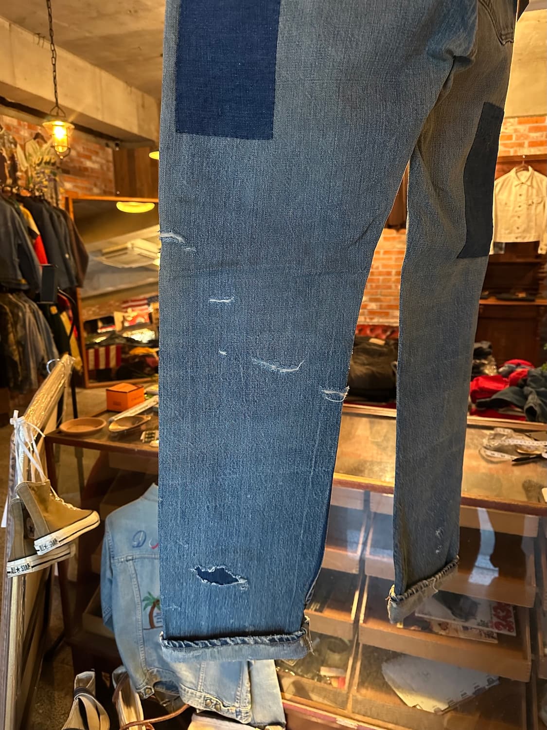70s USA 빈티지 리바이스 505 66전기 셀비지 데님 팬츠 501 상품이미지6