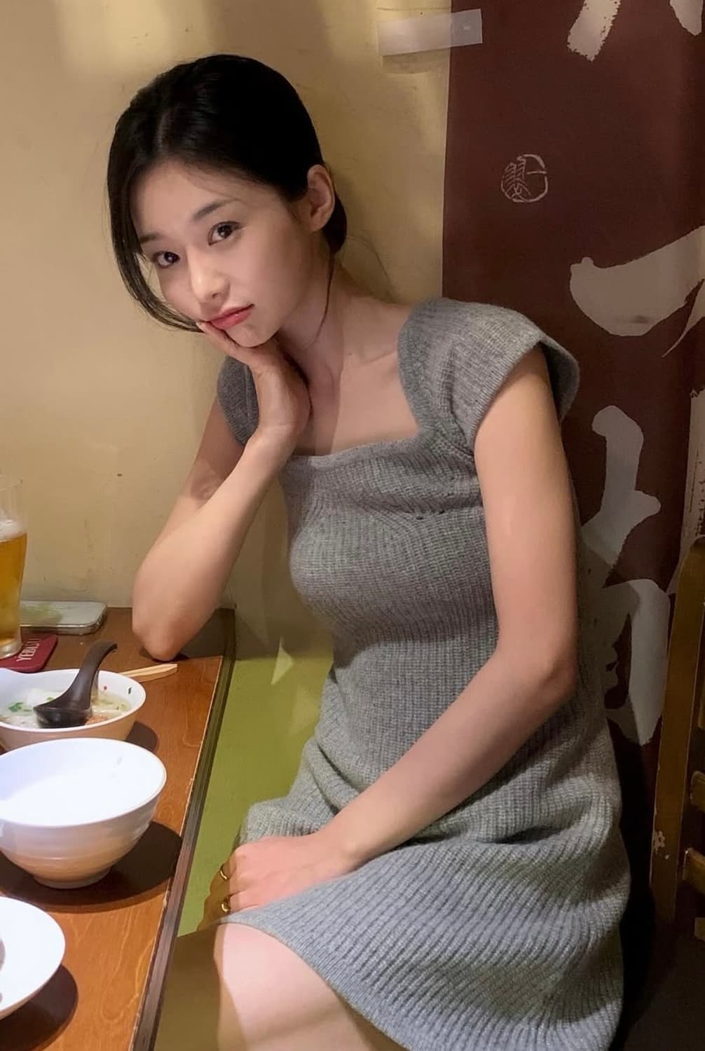 윤슬샵 lei knit ops brown 1사이즈 (새상품) 상품이미지1