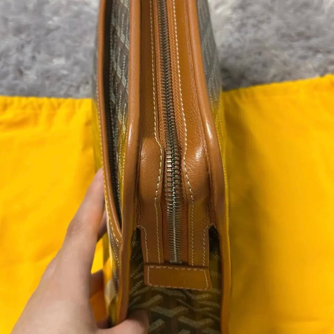 [GM] 고야드 마카쥬 쥬방스 클러치 블랙탄 상품이미지8