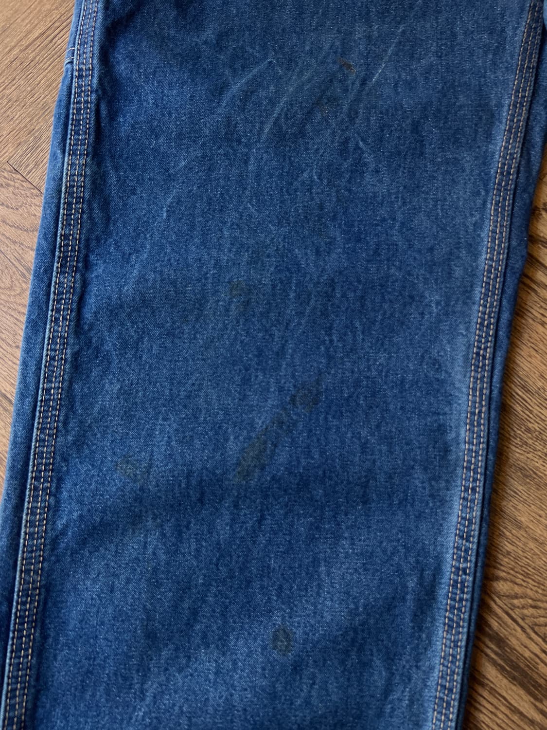 [32]칼하트FR USA 미디엄블루 싱글니 카펜터 워크 데님 팬츠 상품이미지4