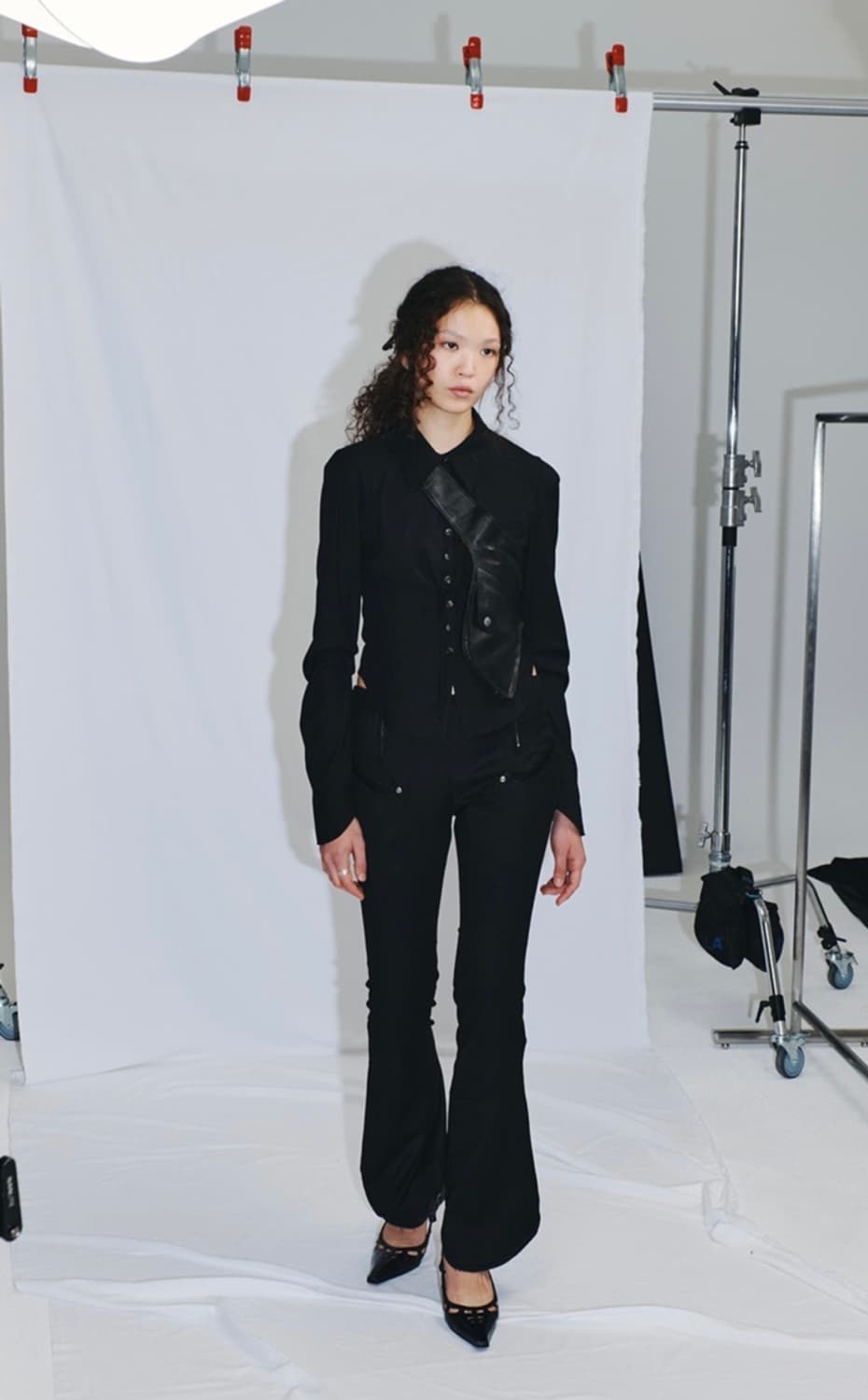 미스치프 CONTOUR WEAVE PANTS - BLACK 상품이미지1