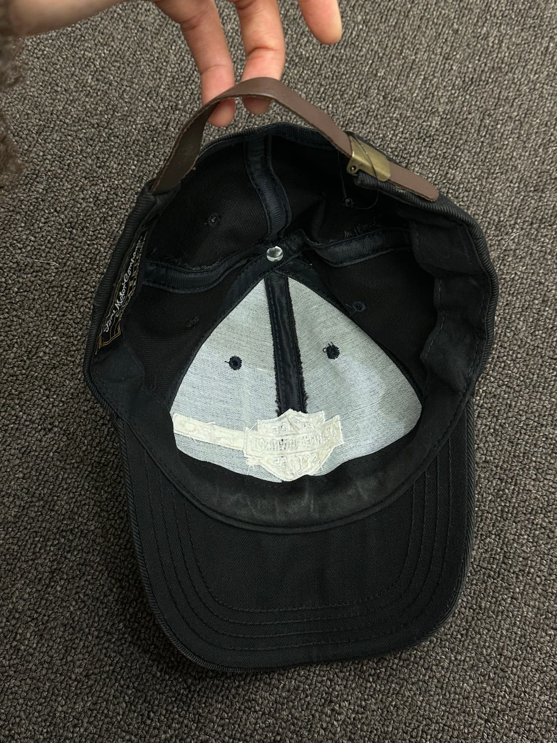 할리데이비슨 빈티지 클래식 블랙 볼캡 상품이미지5