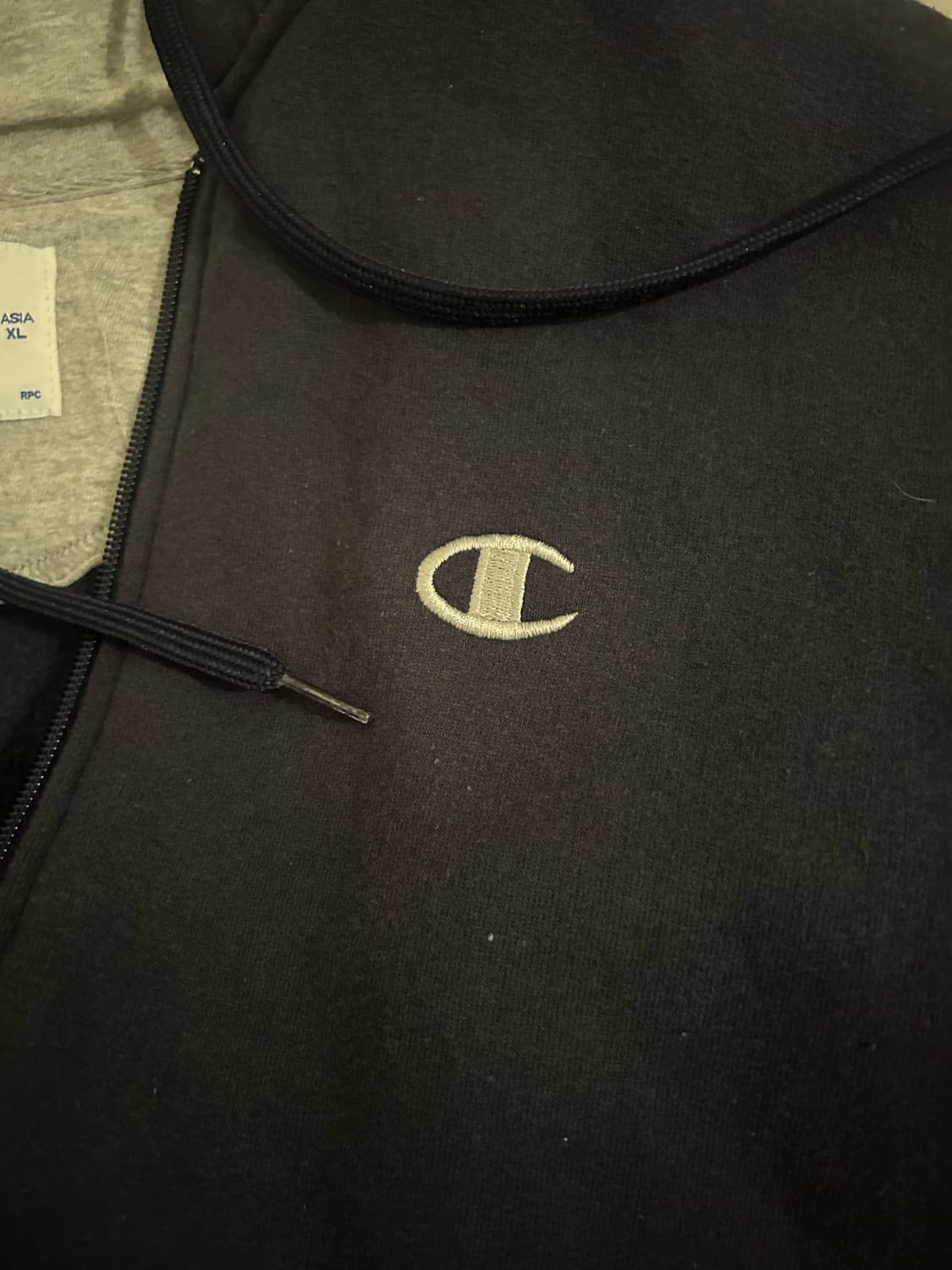 Champion ECO 집업 후드 / 네이비 상품이미지3