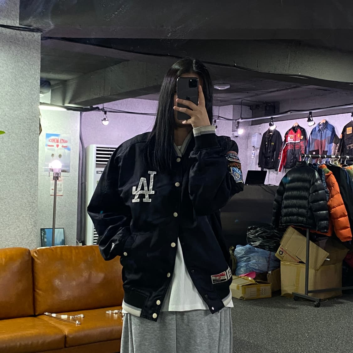 뉴에라 La 다저스 빅로고 새틴 바시티 B3203 상품이미지1