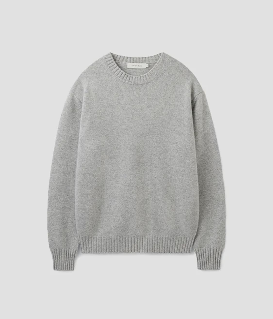 유니온블루 V2 캐시미어 울 니트 멜란지그레이 상품이미지1