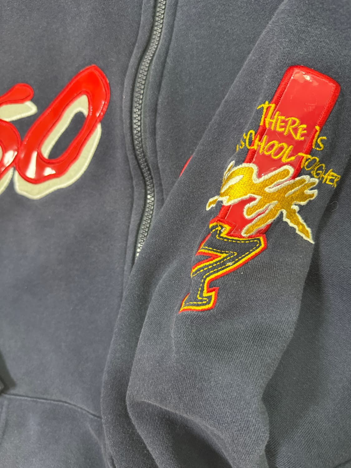 90s School of hard knock 후드집업 XL 상품이미지5