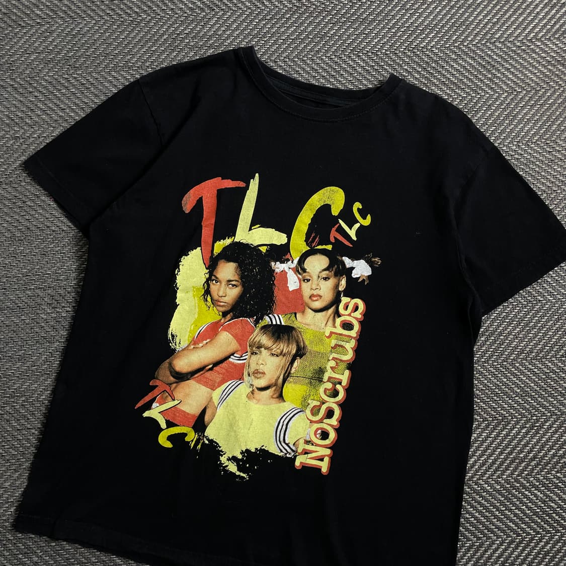 USA 빈티지 TLC 힙합 프린팅 반팔 티셔츠y 4504 상품이미지1