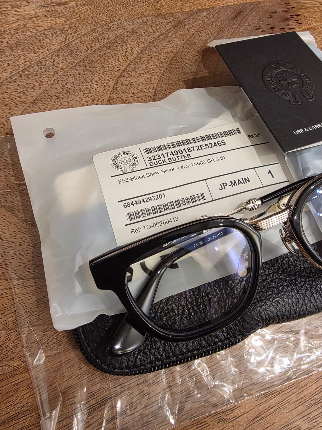 크롬하츠안경 덕버터 블실 판매합니다 상품이미지3