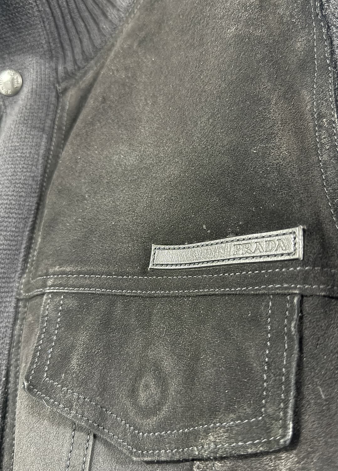 프라다 스웨이드 니트 집업 상품이미지2