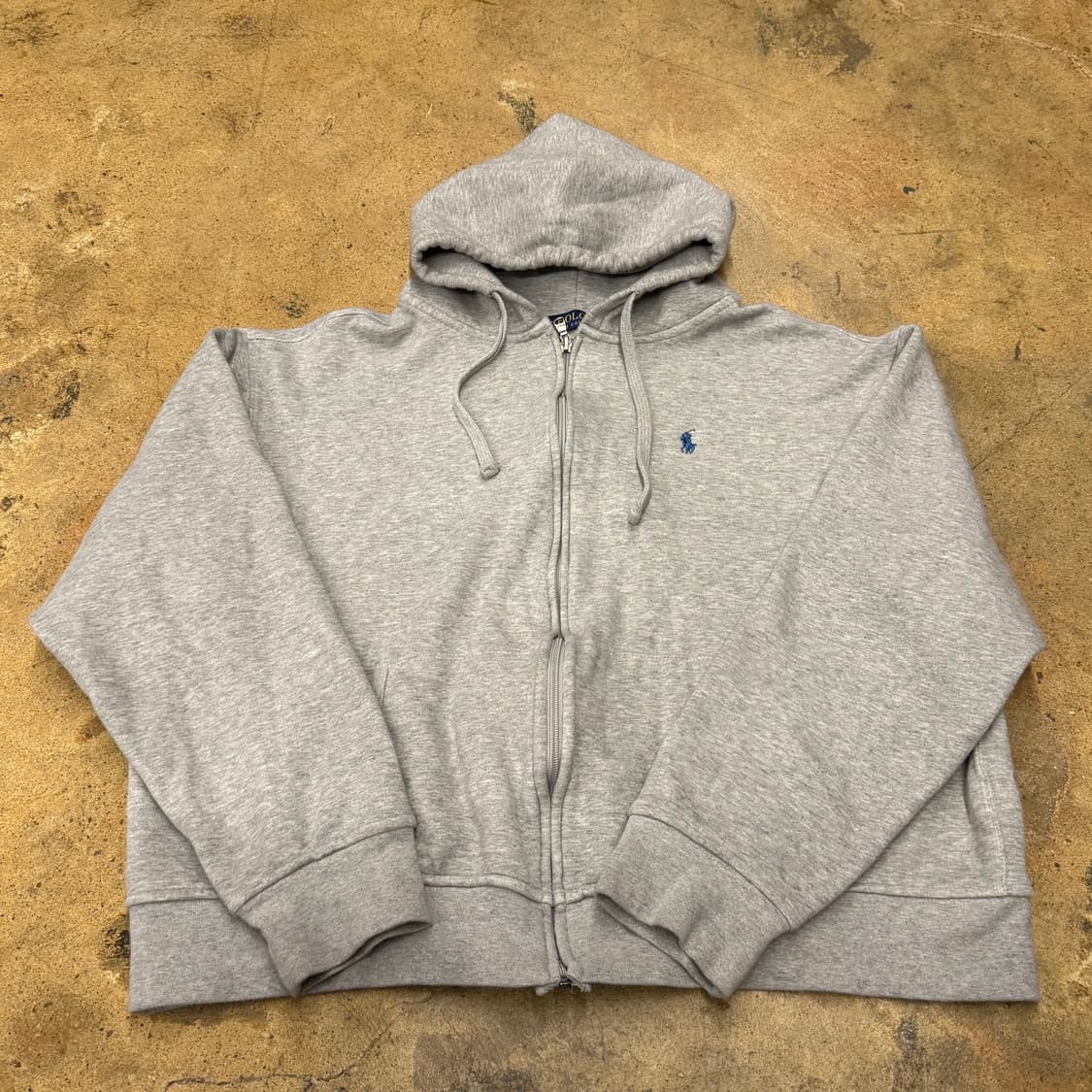 폴로 랄프로렌 그레이 후드집업 상품이미지2
