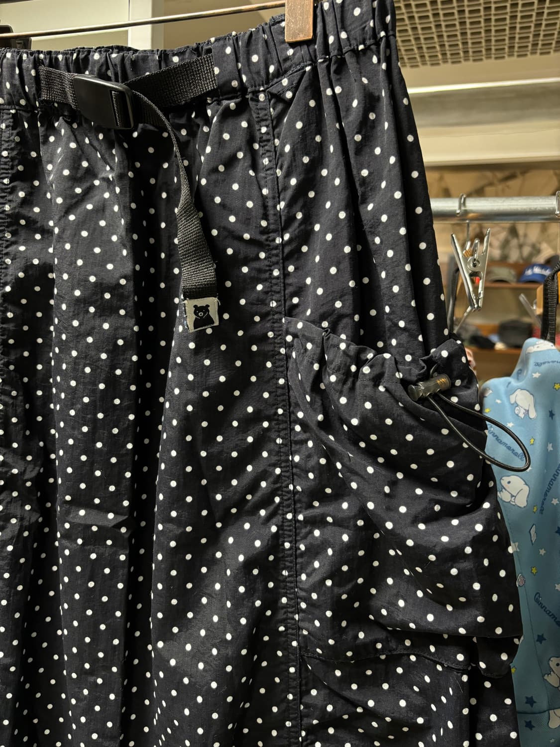 Frapbois niko and 도트 나일론 롱스커트 상품이미지2