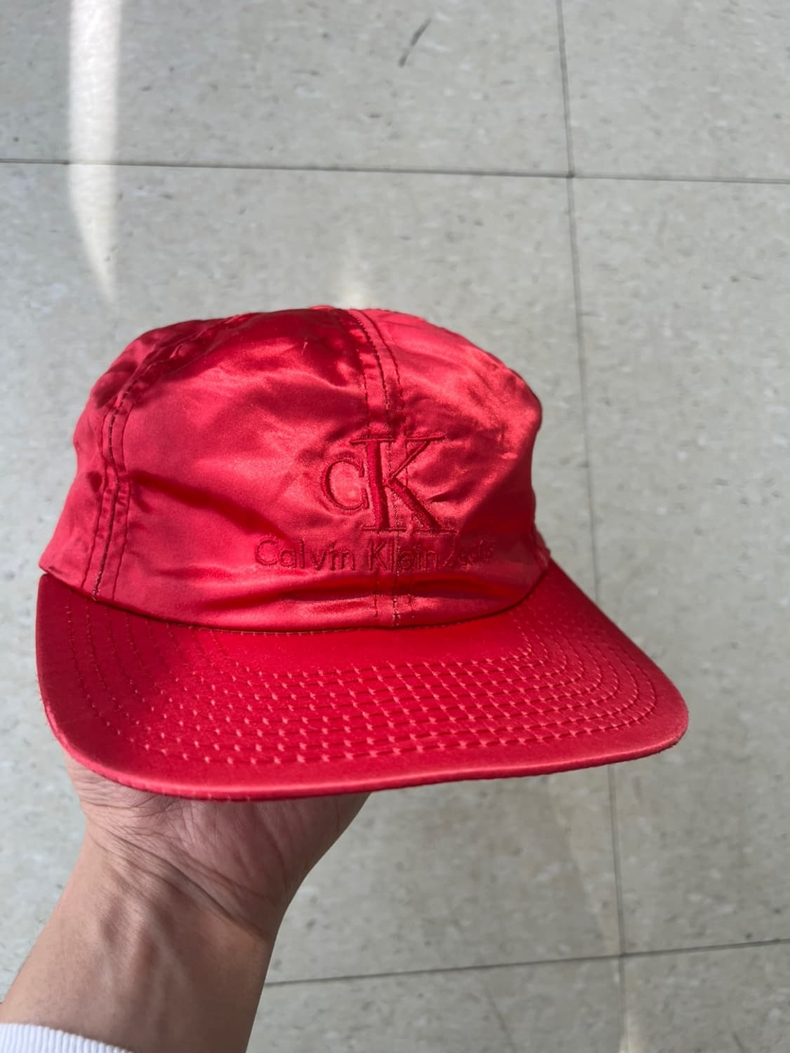 90's 캘빈클라인 샤틴 볼캡 상품이미지2
