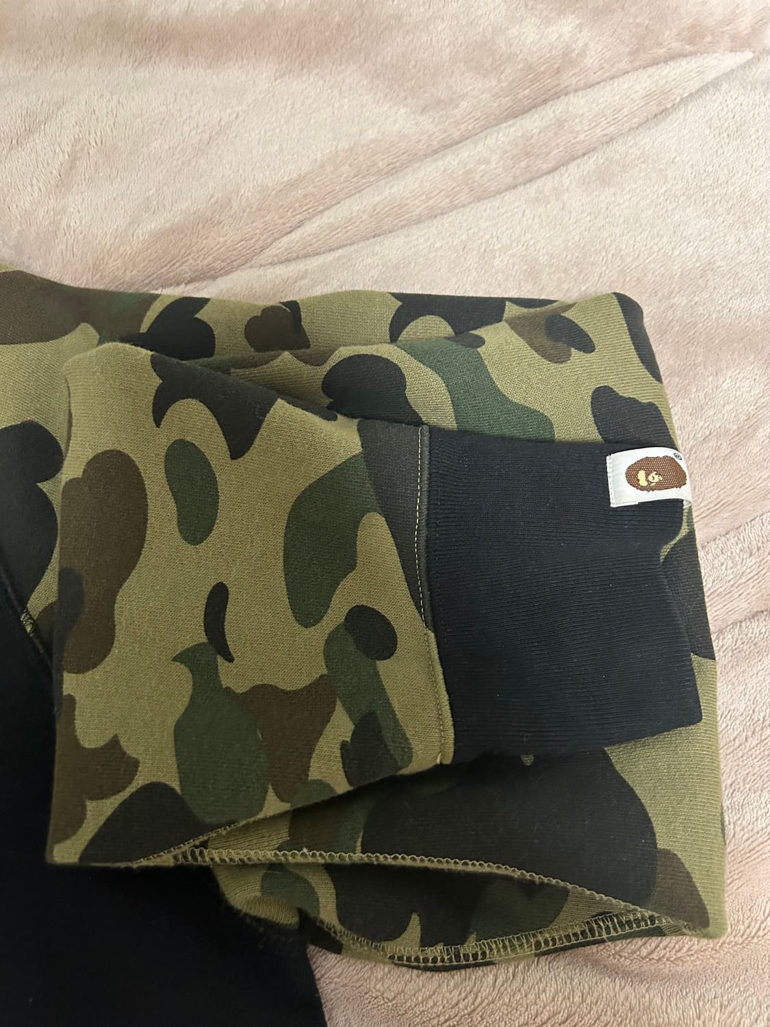 베이프 퍼스트 카모 샤크 풀집 후드 블랙 상품이미지4