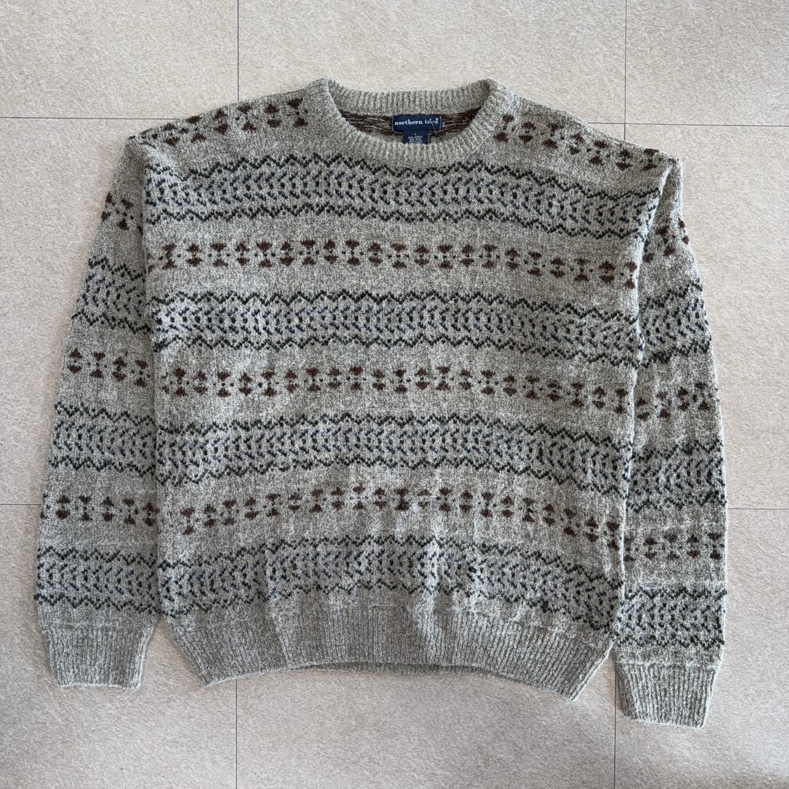 USA 빈티지 패턴 니트 상품이미지1