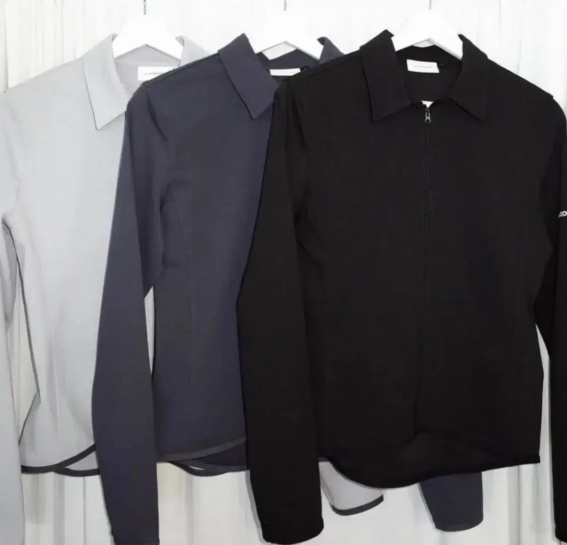 지초이 컴포트 23-002 집업 셔츠 블랙 1 상품이미지2