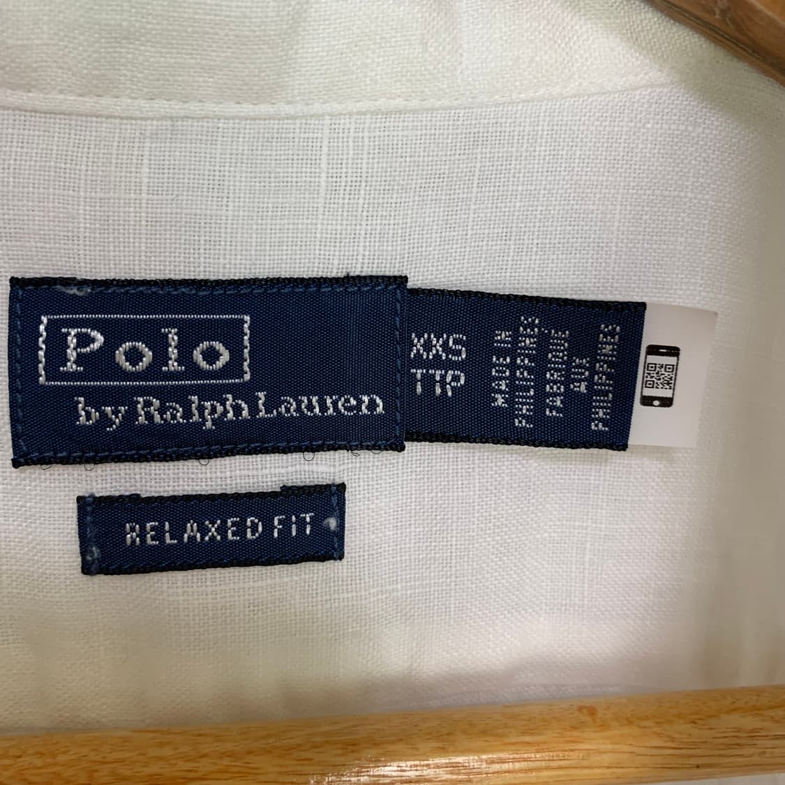 폴로 랄프로렌 린넨 긴팔 셔츠 화이트 아이보리 릴렉스핏 상품이미지6