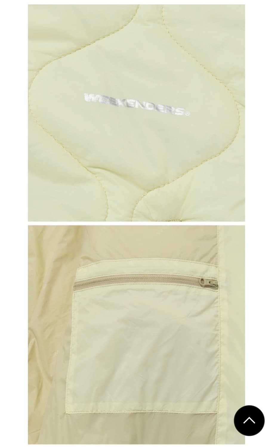 위캔더스 경량패딩 옐로우 L 상품이미지7