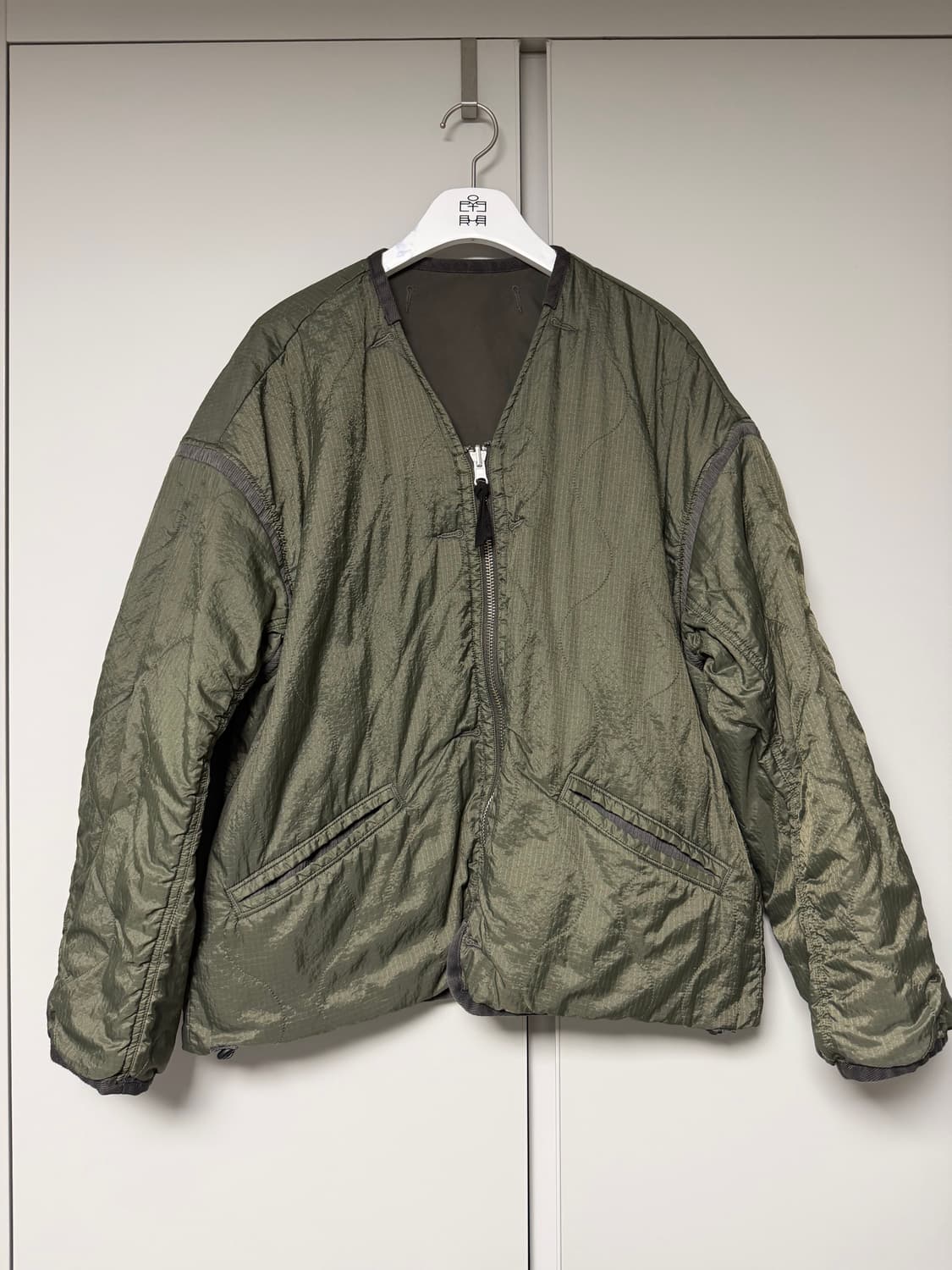 폴리테루 / 리버시블 라이너자켓 / 올리브+퀼티드그린 4 상품이미지9