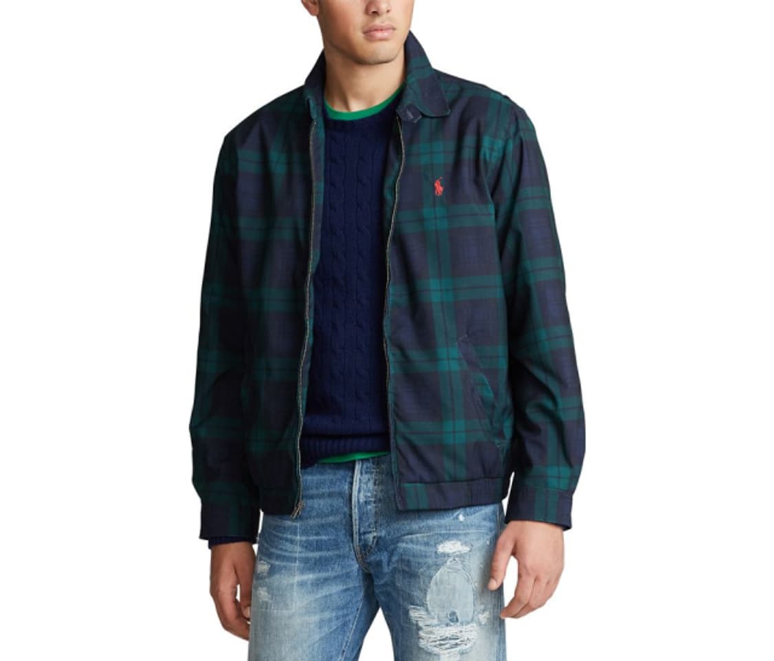 폴로 랄프로렌 바이스윙 블랙와치 타탄체크 간절기 블루종 점퍼 자켓 상품이미지2