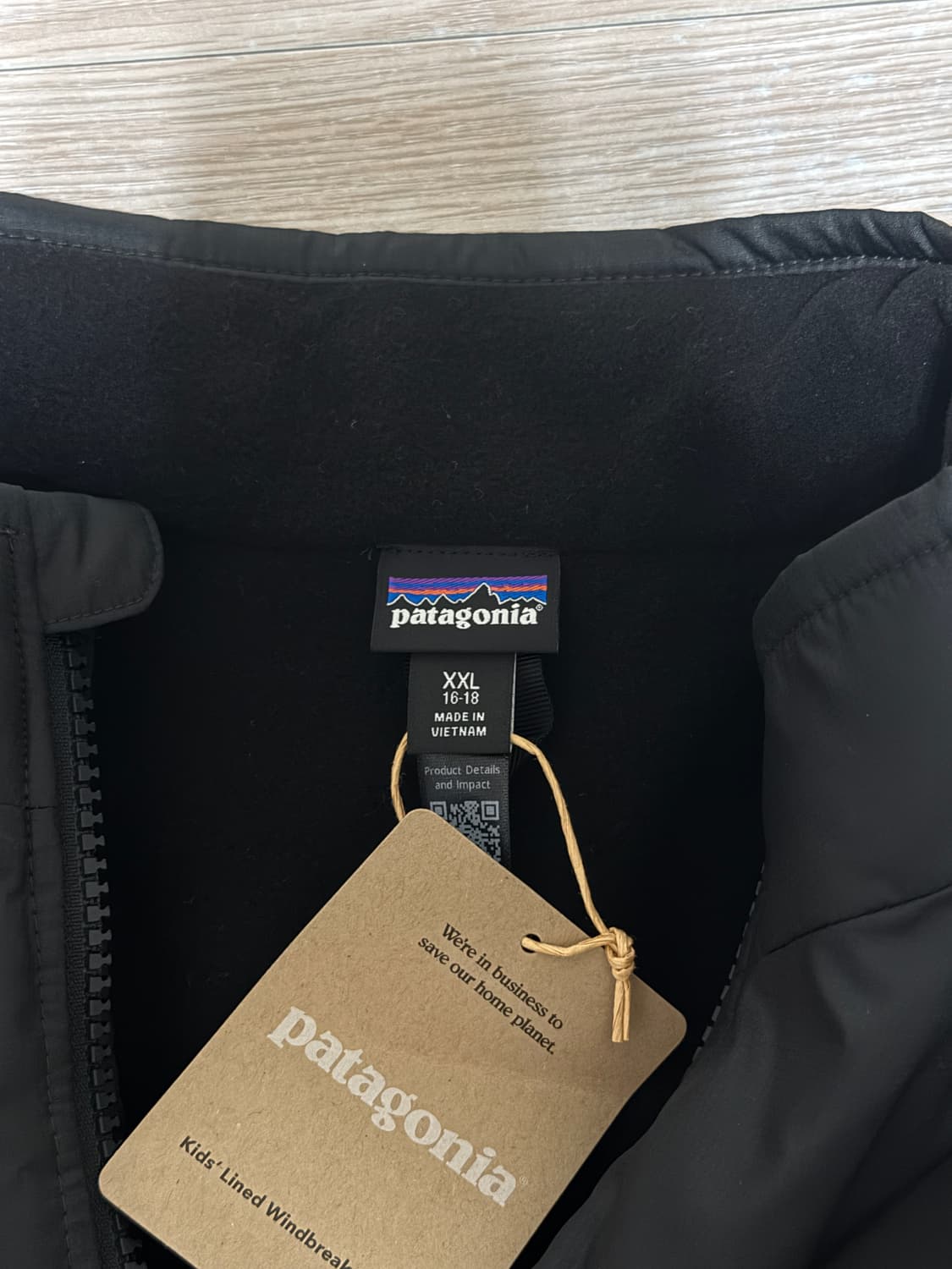 (키즈XXL) 파타고니아 키즈 플리스 라인드 윈드브레이커 자켓 상품이미지2