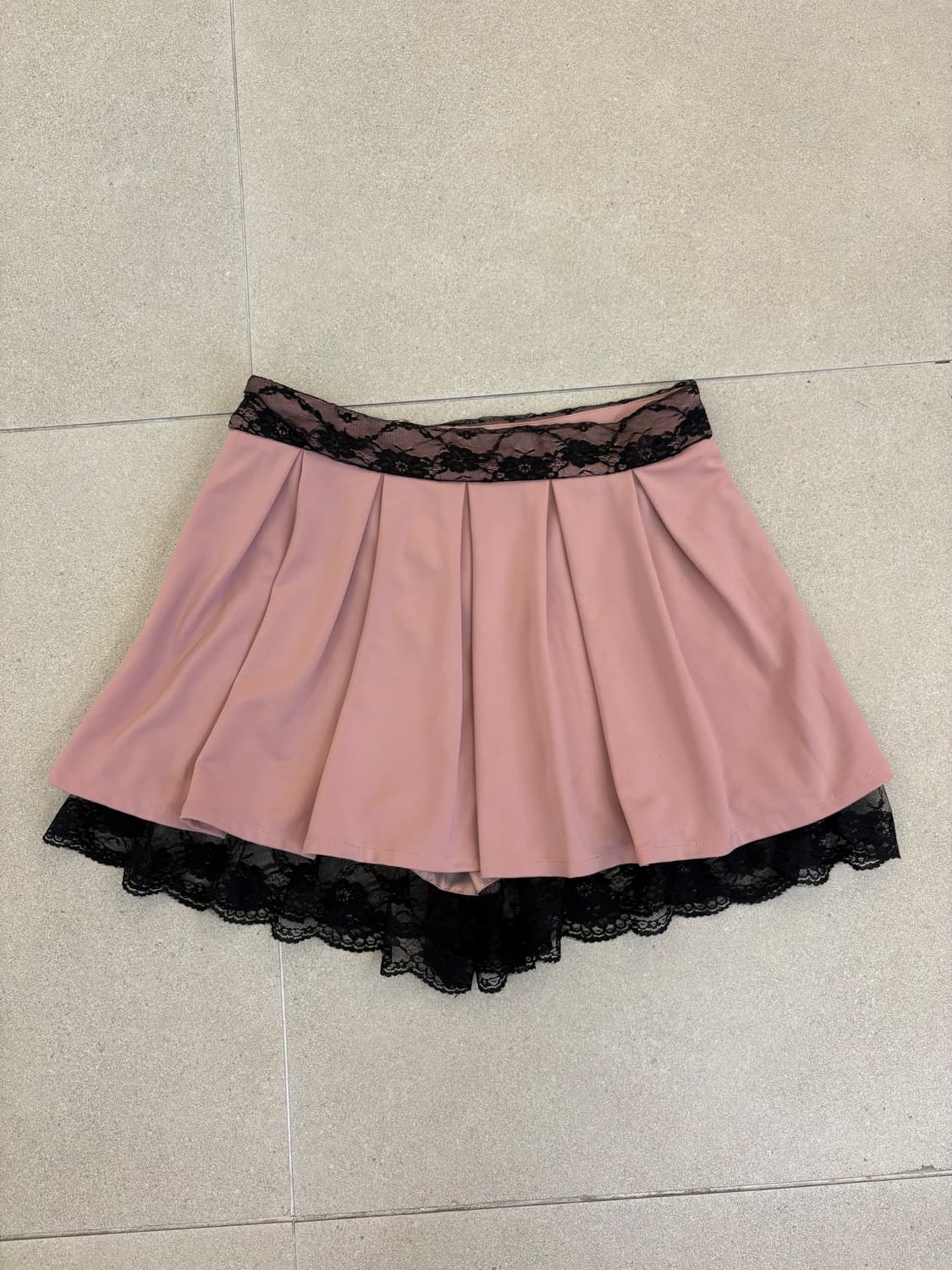 핑크 레이스 큐빅 숏츠 상품이미지4