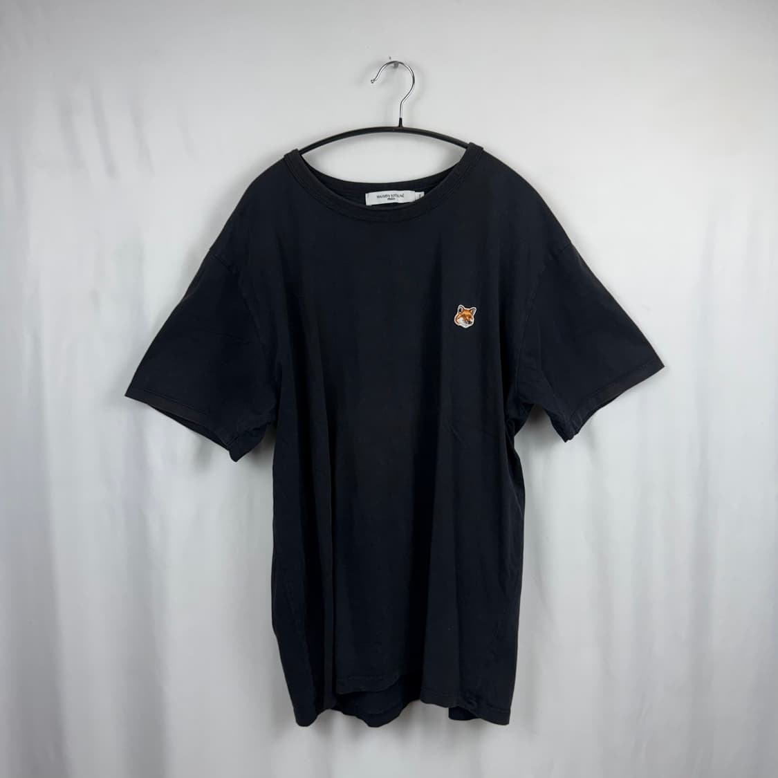 (2XL) 매종키츠네 폭스헤드 반팔 티 블랙 상품이미지2