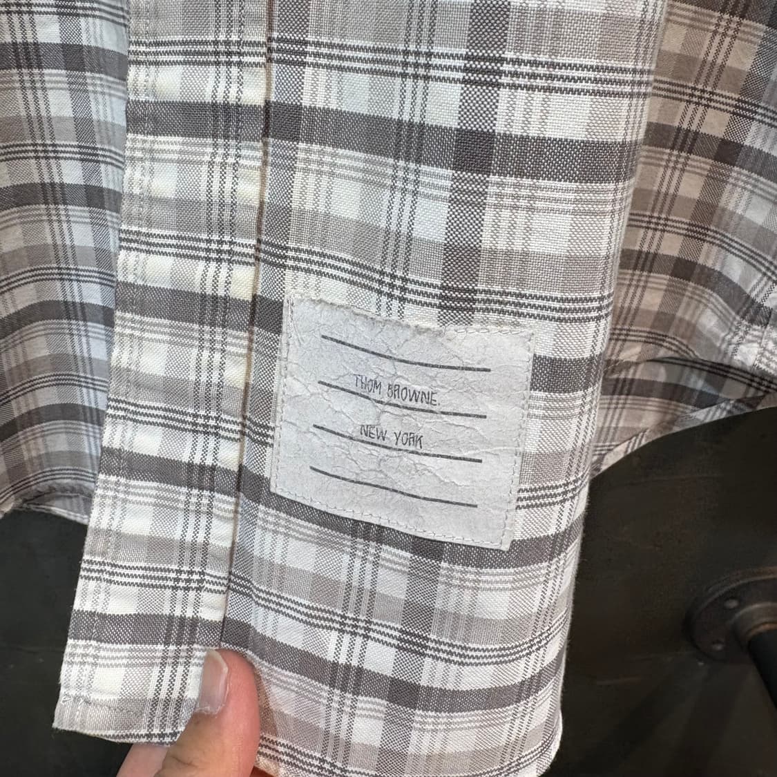 [4] THOM BROWN 톰브라운 체크 셔츠 상품이미지3