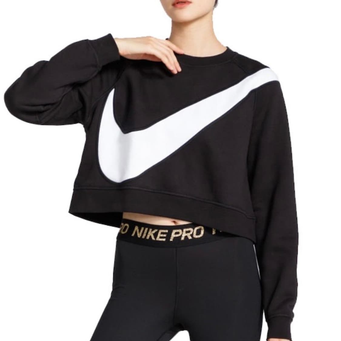 (S) 나이키 빅스우시 크롭 기모 맨투맨 스웻셔츠 상품이미지7