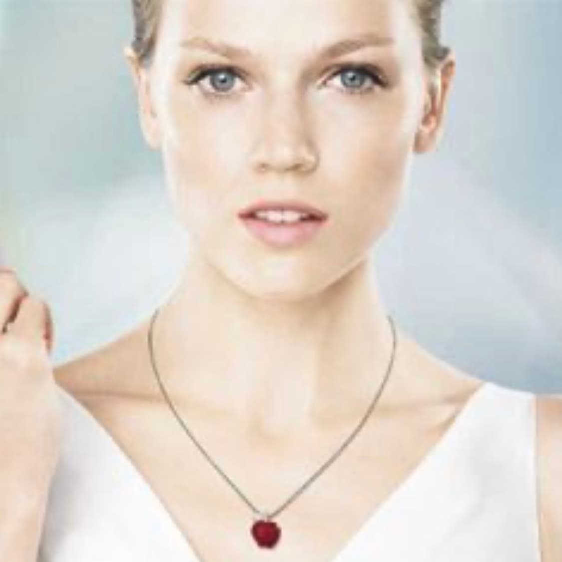 [새상품] 스와로브스키 레드 애플 네크리스 실버 은 금 골드 다이아 티파 상품이미지8