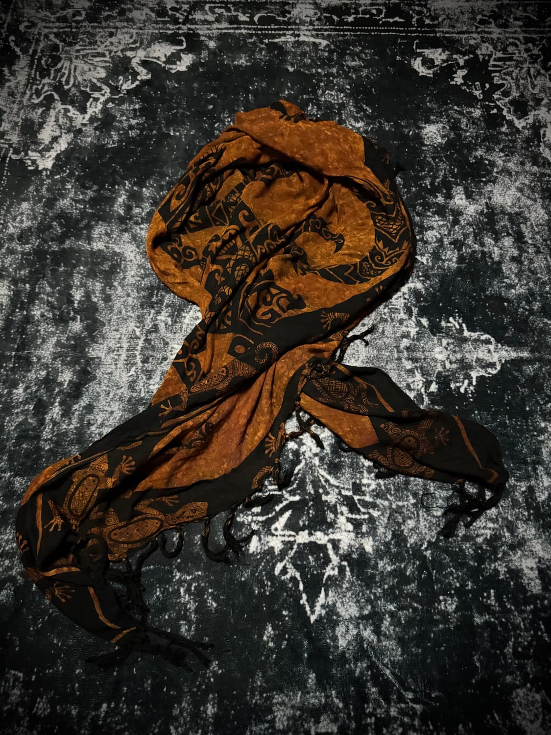 Printed Detail Vintage Scarf 상품이미지1