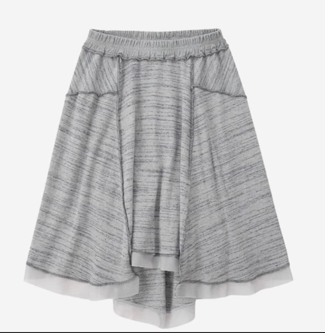 새제품 Cozy flare skirt_dusty grey 상품이미지2