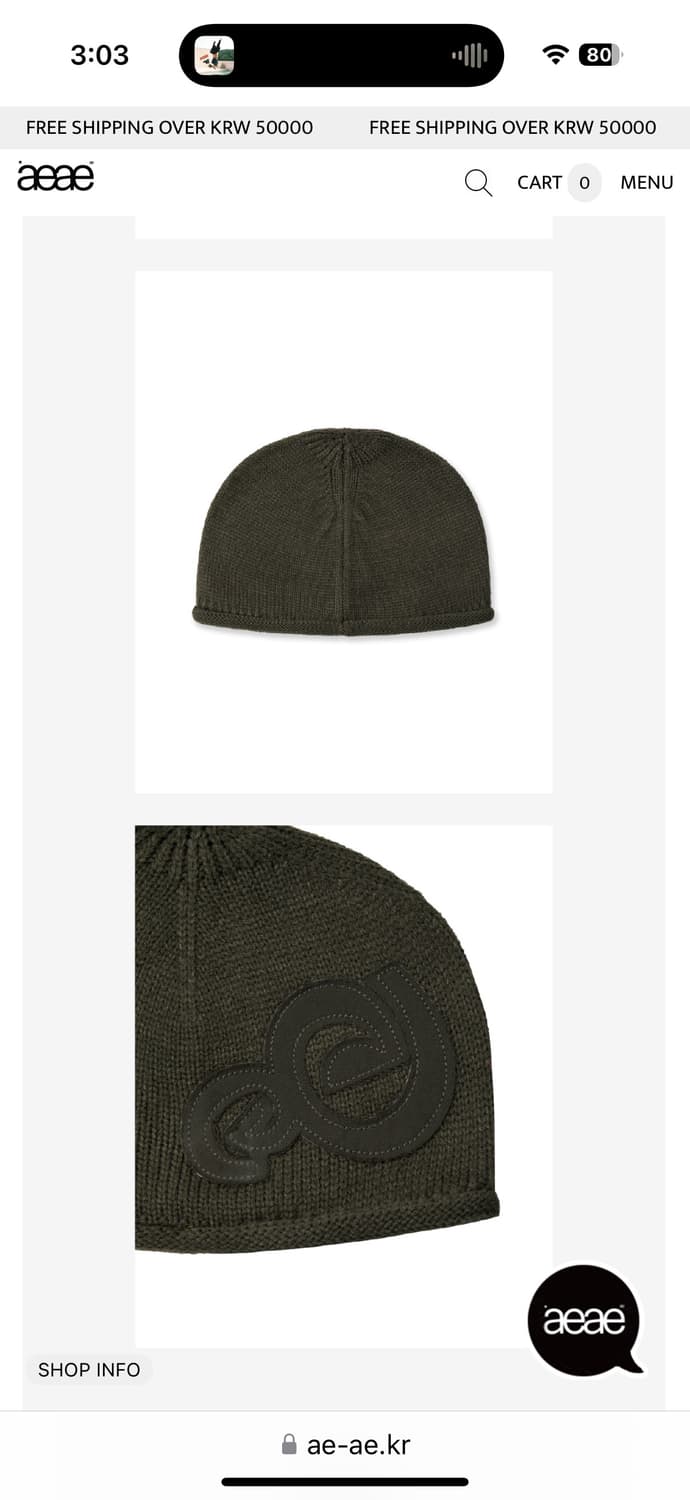 aeae 에이이에이이 비니 상품이미지2